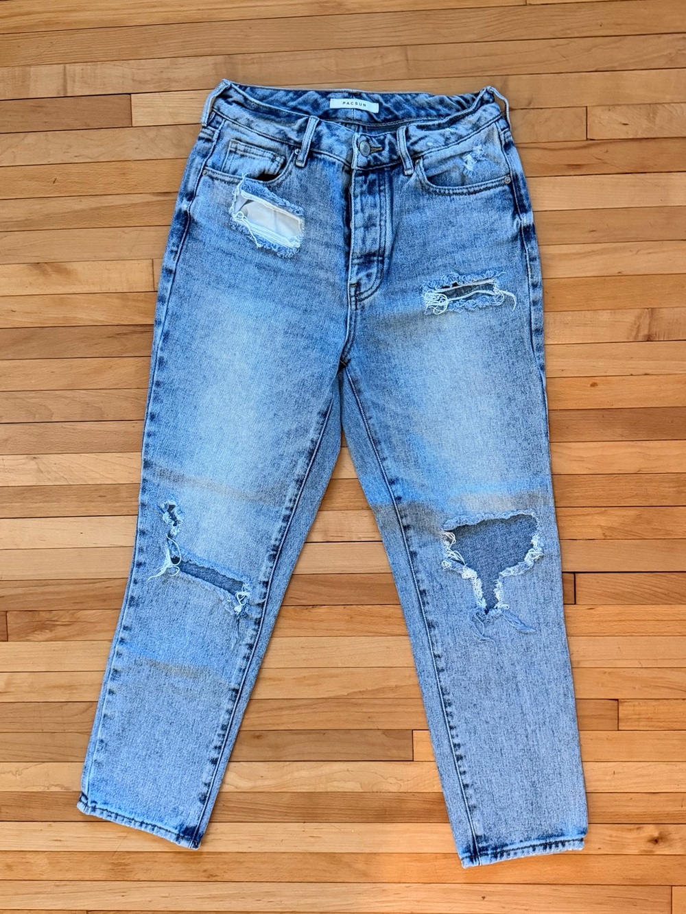 PacSun Distressed Mom Jeans